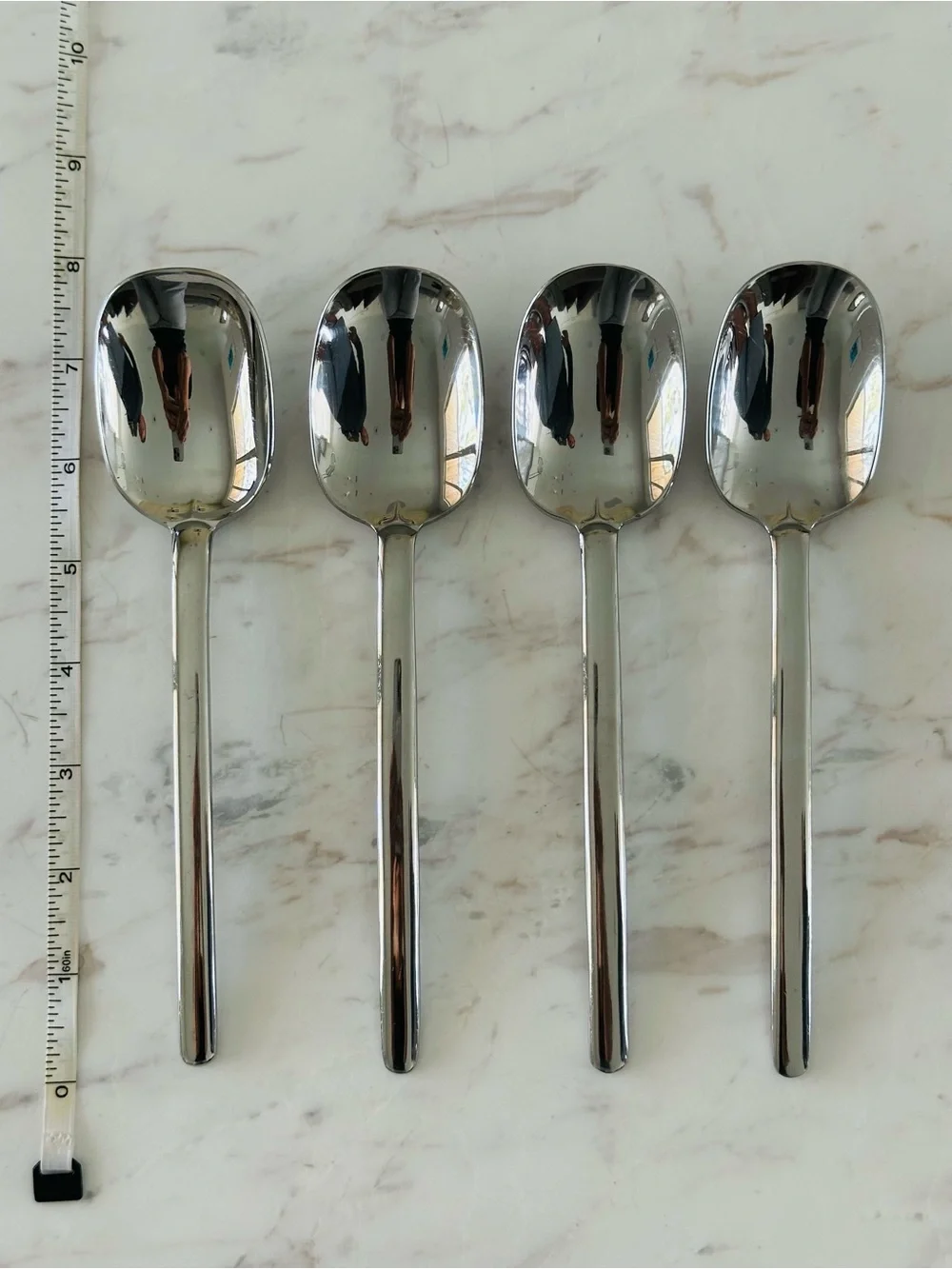 Mikasa Zena Stainless Steel Silver Soup Spoons Set of 4